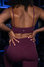 now Matching Softsculpt bra & leggings - dark violett