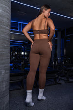 now Matching Softsculpt bra & leggings - brown