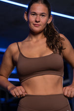 now Matching Softsculpt bra & leggings - brown