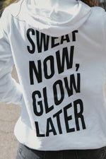 now x tone. inside fleece organic hoodie - white