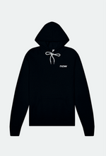 now inside fleece organic hoodie - black