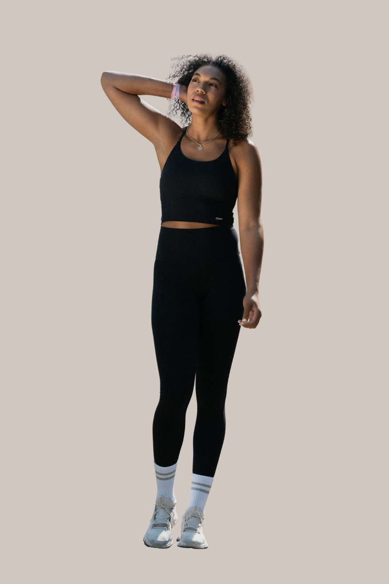 now Matching Airlift bra tank - black