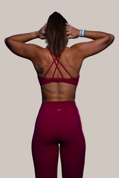 now Matching Seamless High Neck & Leggings  - mangenta