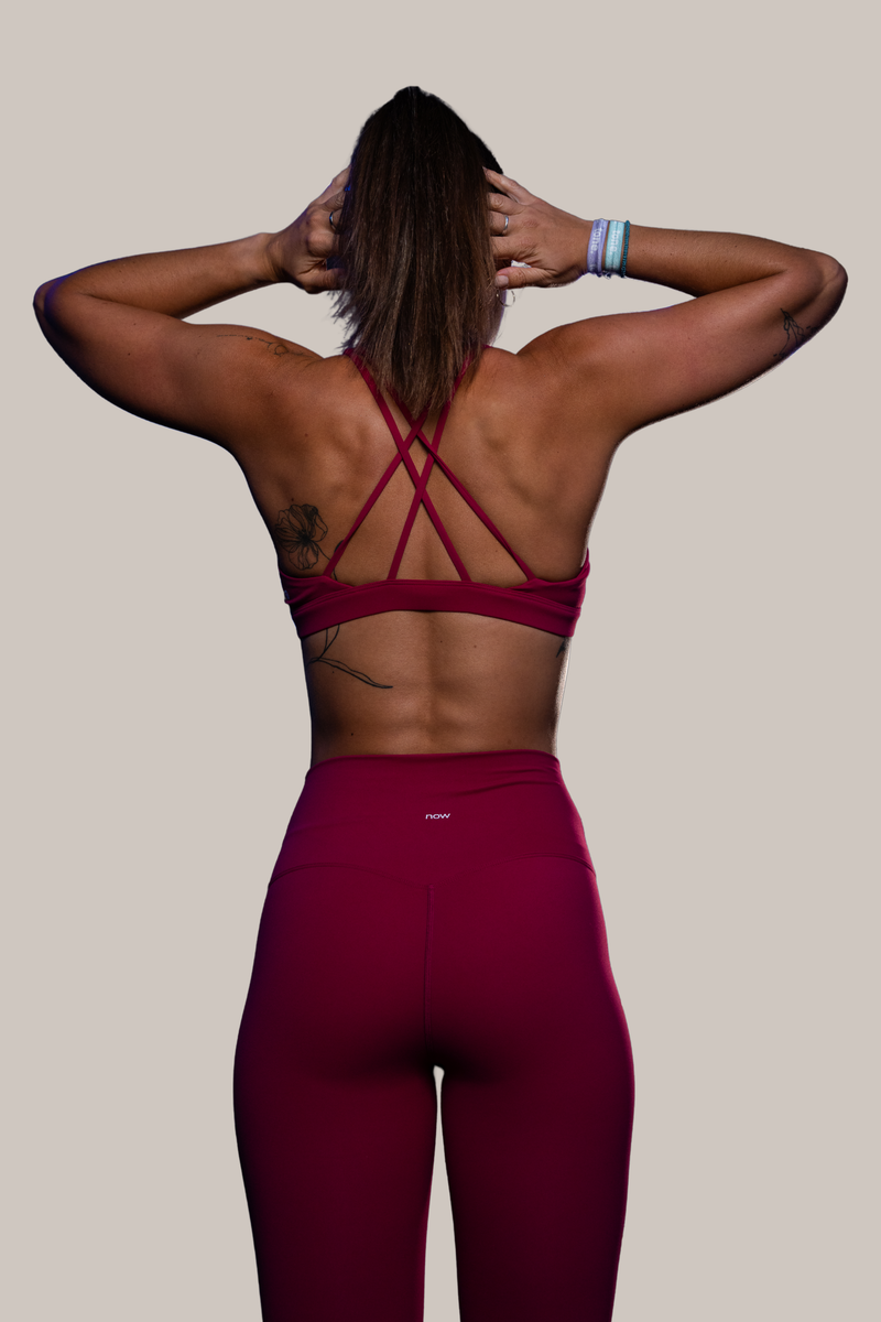 now Matching Seamless High Neck & Leggings  - mangenta