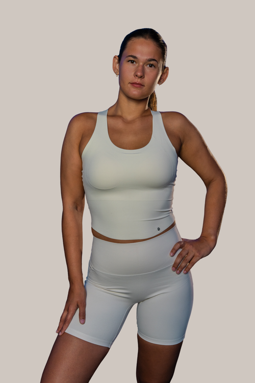 now Matching Seamless bra tank - Ivory white
