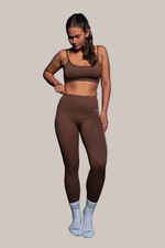 now Matching Softsculpt bra & leggings - brown
