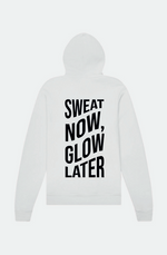 now x tone. inside fleece organic hoodie - white
