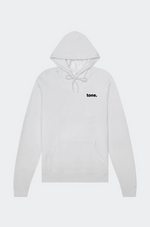 now x tone. inside fleece organic hoodie - white